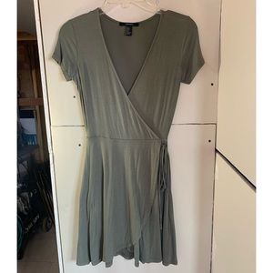 Forever21 Sage Green Wrap Dress
